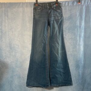 🍀2for$25🍀 Wild Fable Blue Denim Flare Jeans Y2K 70s Bell Bottoms Mid Rise NWOT